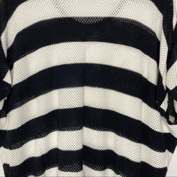 Rag & Bone Open Knit Stripe Scoop Neck Top - Picture 4 of 7